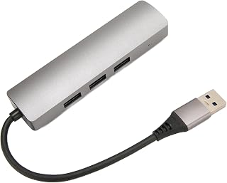 USB to RJ45 Hub, 1Gbps 3 USB 3.0 Plug and Play Aluminium Alloy USB to Ethernet Adapter, USB Computer Network Adapters for Laptop Tablet Desktop