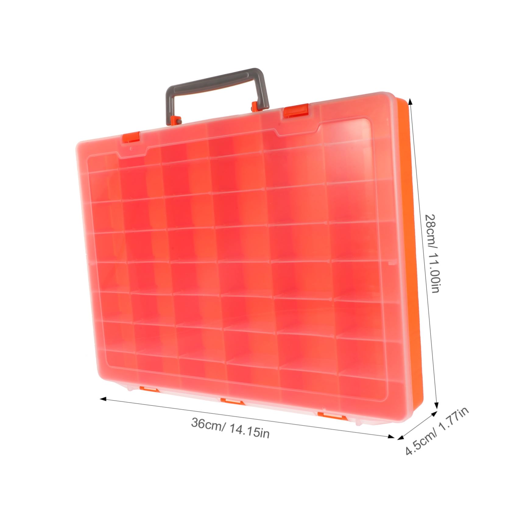 OSALADI Scatola Portaoggetti Trasparente con Scomparti Custodia per USB e Attrezzi da Pesca Organizer per Piccoli Oggetti e Accessori Informatici