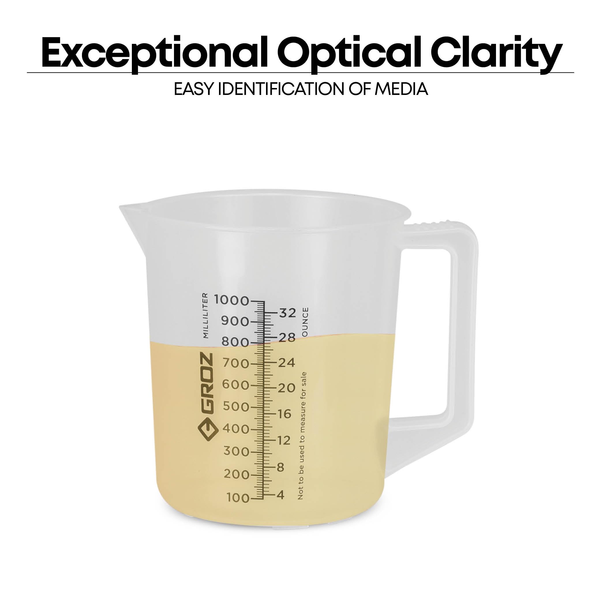 GROZ Heavy Duty Measuring Jug Set of 3 (5L, 2L, 600ml) | Microwave Safe/Food Grade | for Home, Industrial & Automotive Use| Precise Millilitre & Ounces Marking | JUG/5-2-600 2
