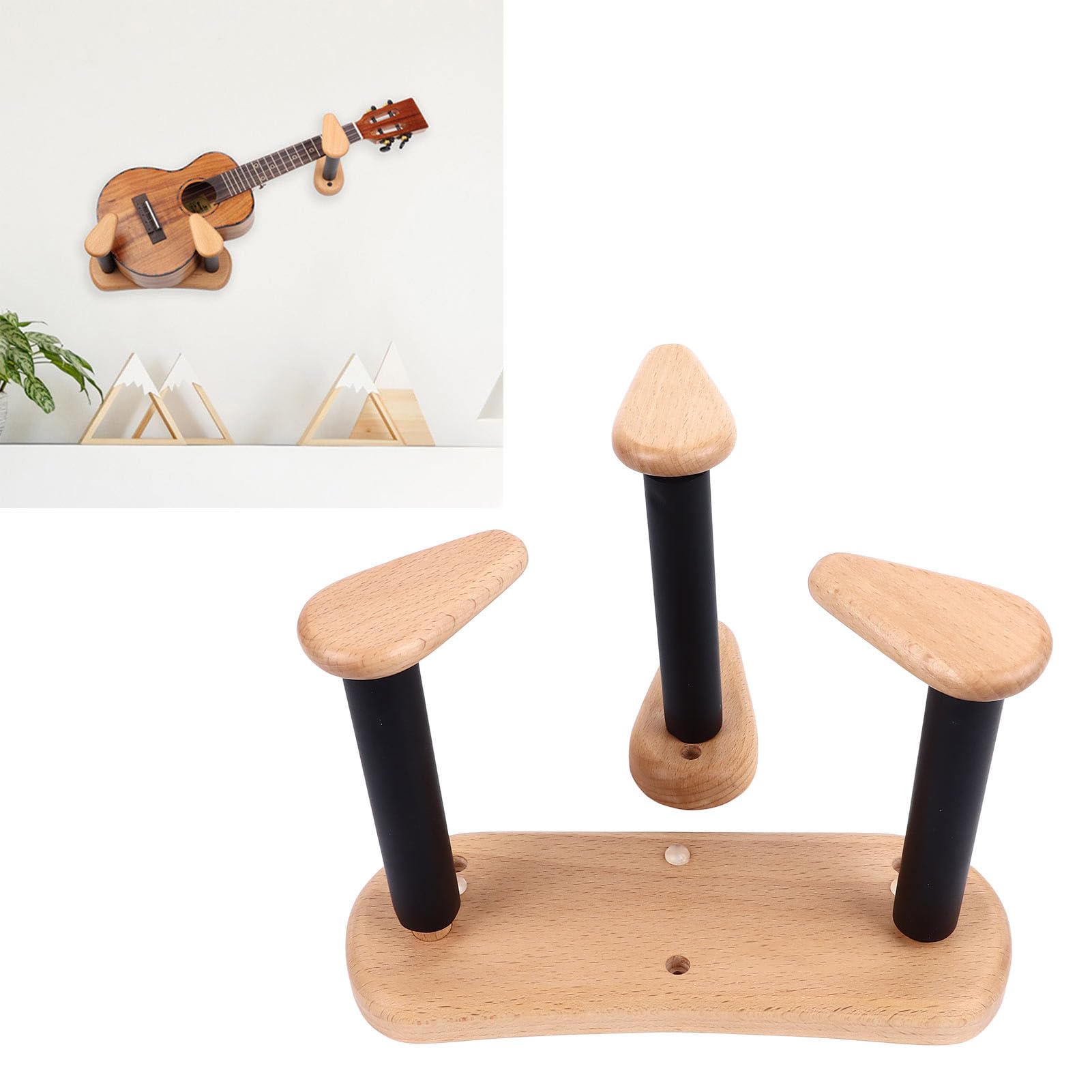 Supporto da Parete per Chitarra Elettrica, Gancio per Display Acustico Dal Design Diviso Orizzontale per Vari Stili di Chitarra (Regolare