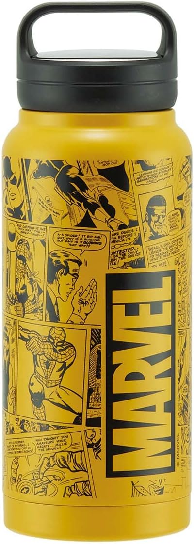 Skater Marvel STSC8-A Mug Bottle, 28.7 fl oz (800 ml), Thermal, Cold Insulation, Stainless Steel Water Bottle, Screw Handle