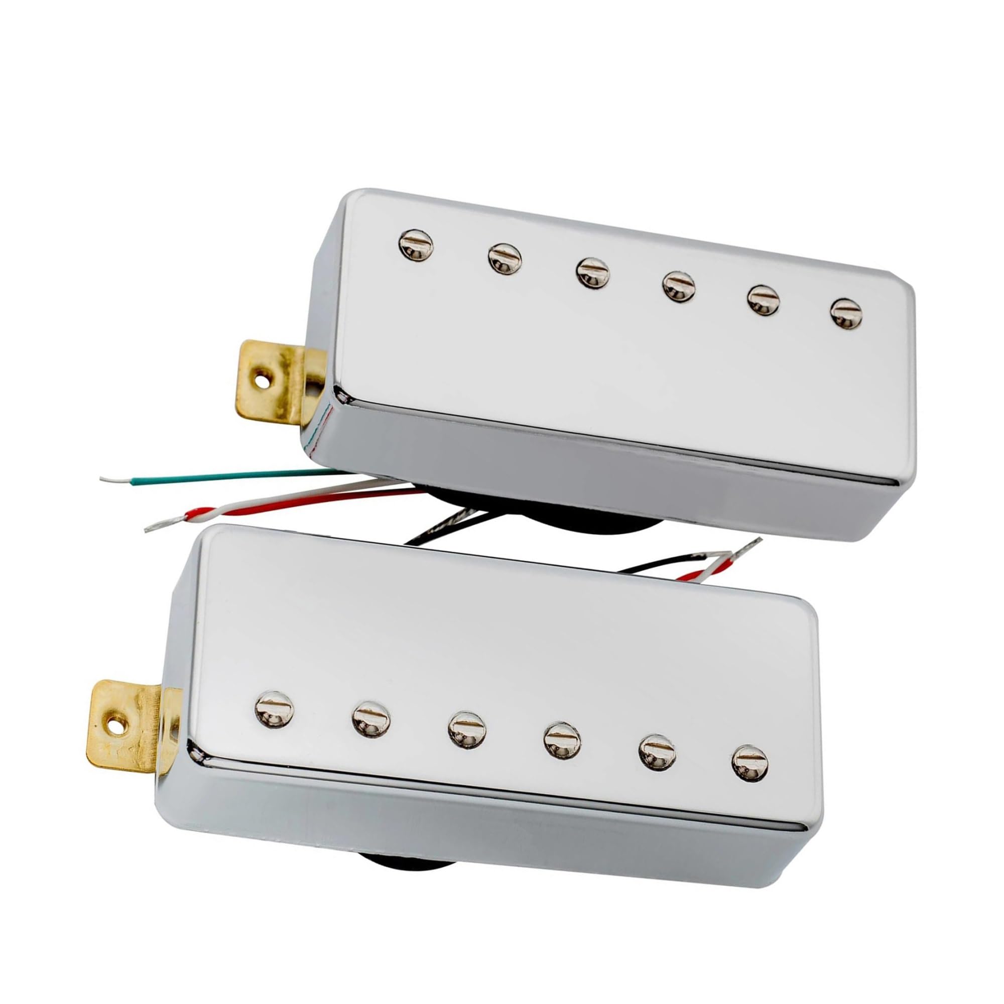 Alnico 5 Closed Back Mini Hue Coil E Gitarrenhals Und Stegposition Verchromt(1 Pc B Chrome)