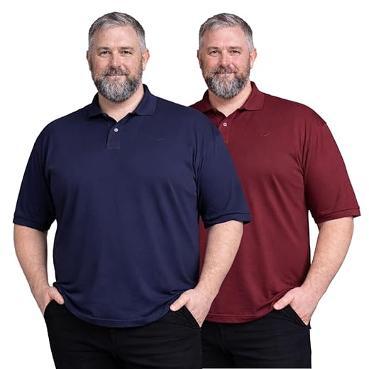 Kit 2 Polo Plus Size Camisa Masulina Extra Grande Algodão Piquet