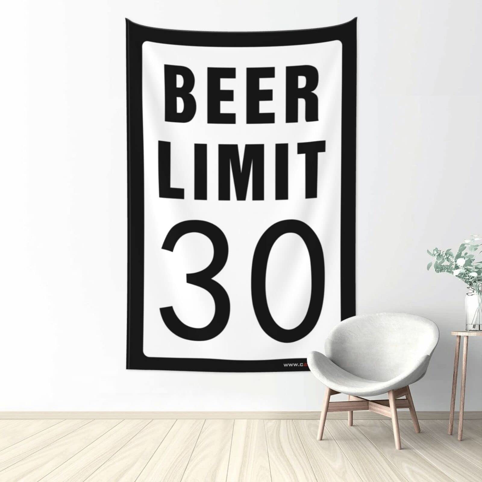 Dsocuiubos Tapestrys Beer Limit 30 Tapestry Weird Decor Dorm Wall Decorations (Size : 75X100CM)