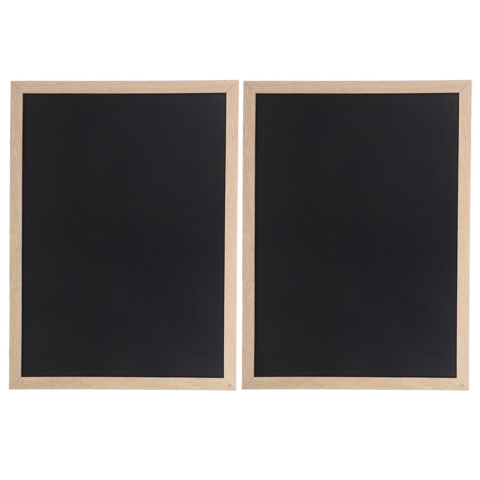 2pcs Tableaux Noirs de Table en Bois 40x30cm Surface Réutilisable et Support Rectangulaire pour Affichage Polyvalent en Restaurant