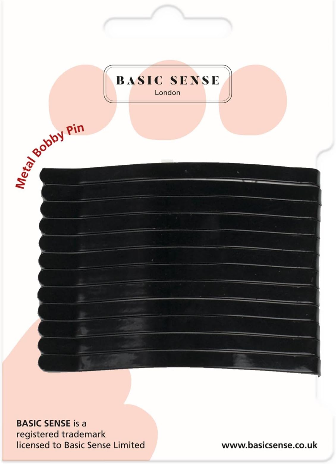Basic Sense Jumbo Metal Hair Pins Sturdy Strong Bobby Slides Clips For Thick Hairpins for Unisex a pack of 12pcs