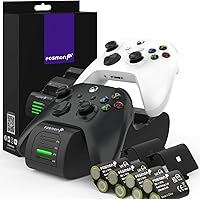 Vista 1 de Fosmon Quad PRO 2 MAX Charger Compatible with Xbox Series XS Xbox OneOne XOne S Elite Controllers High Speed Docking Charging with High Capacity 4X