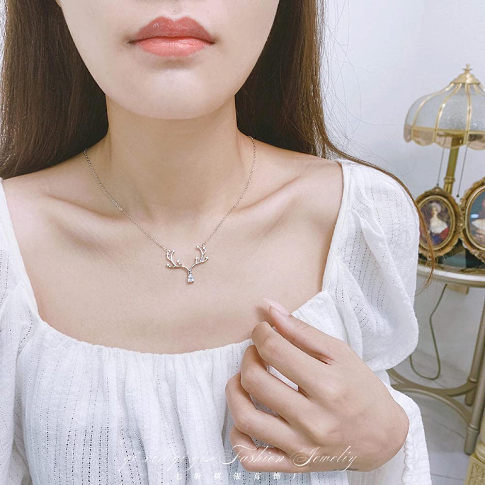 Amazon.co.jp: 女性用925スターリングシルバーペンダントネックレス 