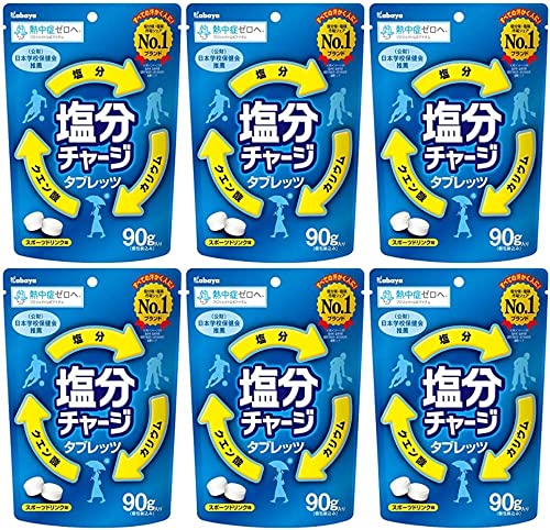 塩分チャージタブレッツ 6個入り Amazon.co.jp: カバヤ 森永 塩分チャージタブレット 4種各3袋
