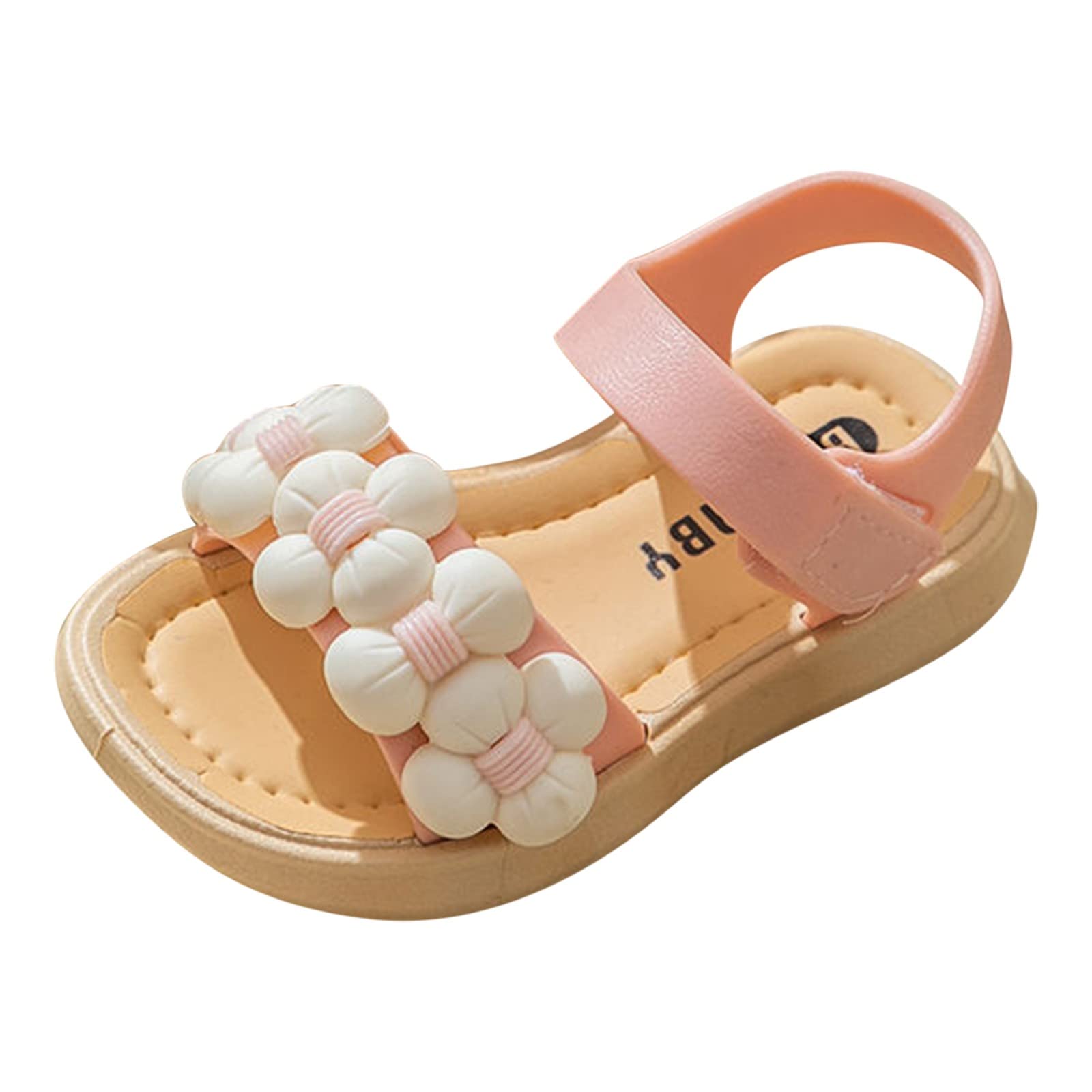 LOIJMK Zapatillas de ratón niños niños sandalias engrosadas verano princesa impermeable moda suave suela niños niñas bebé sandalias de playa zapatillas tamaño 19 niñas