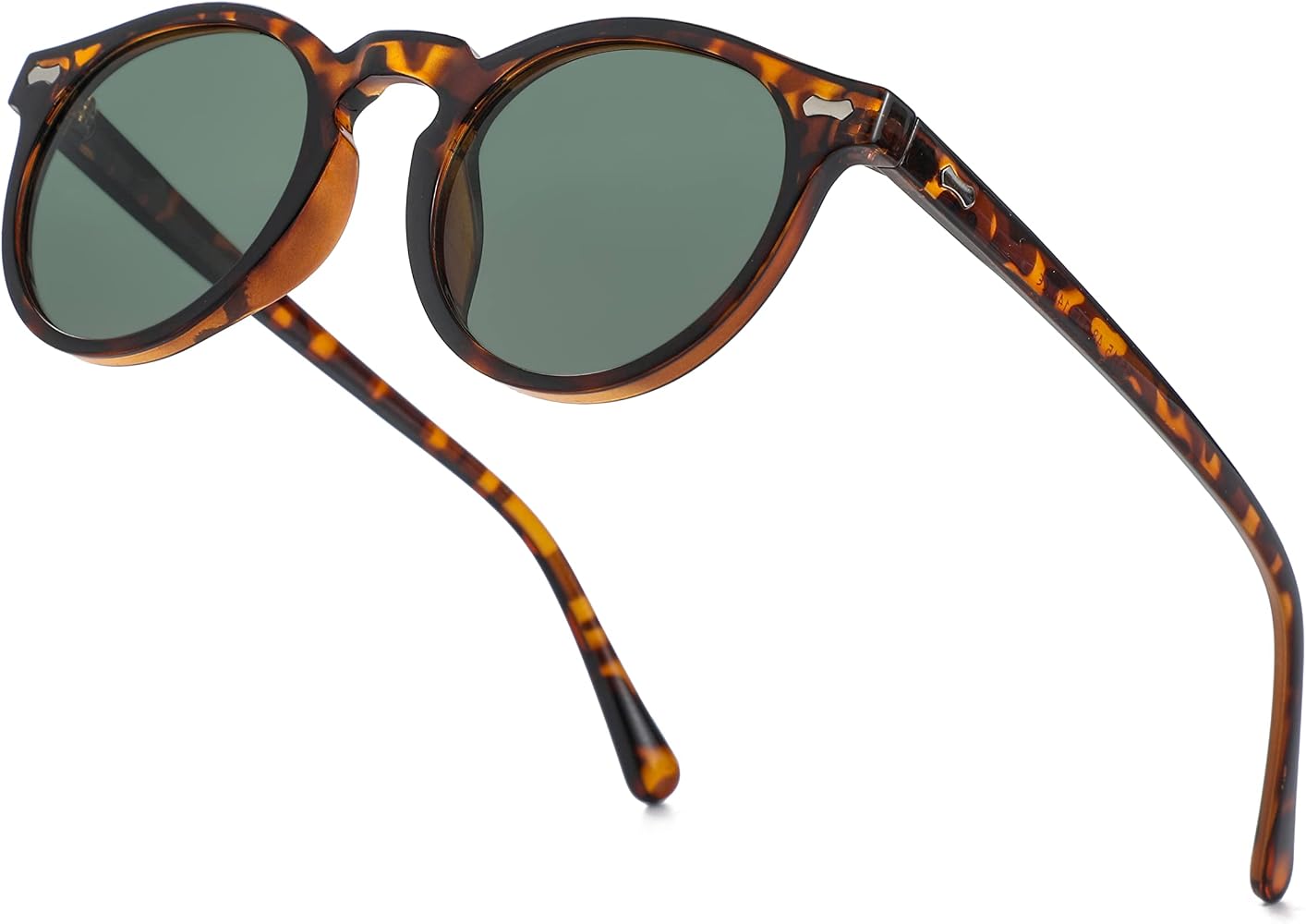 NIDOVIX Vintage Polarized Sunglasses for Men Women Round Retro