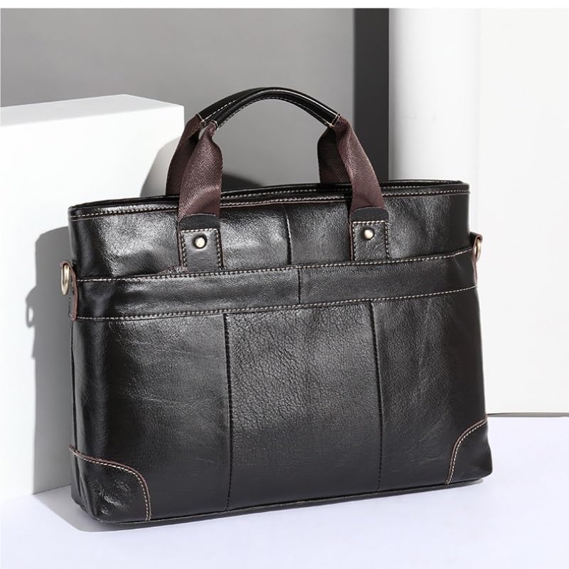 Men's Briefcase Genuine Leather Messenger Business Computer Handbag Office Workplace2