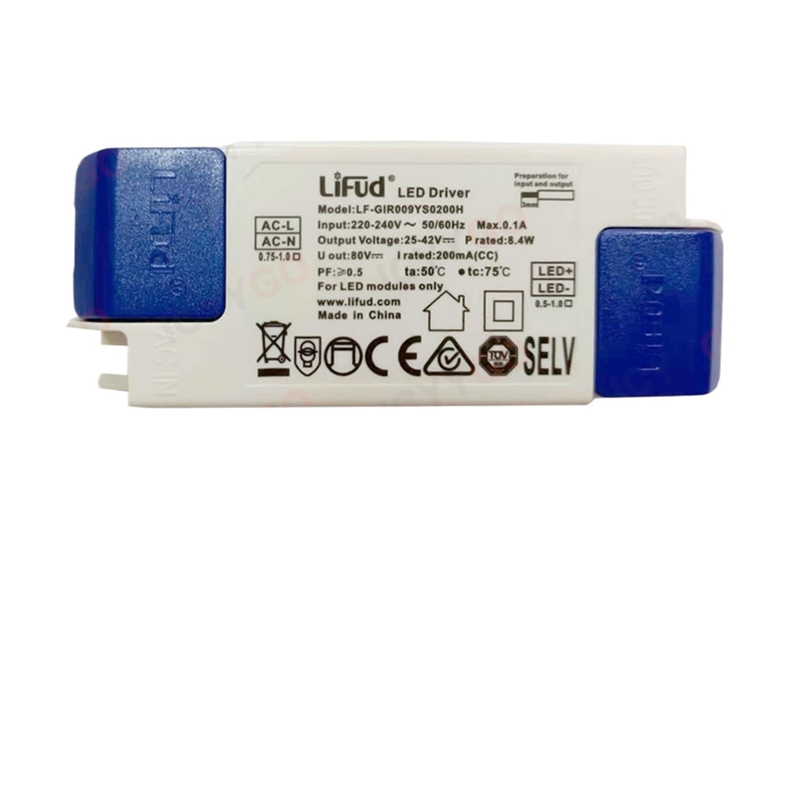 FCARUMIQP LED Driver Power Supply DC24-42V 135mA 160mA 180mA 200mA 5.6W 6.7W 7.5W 8.4W Isolated(200mA-8.4W)