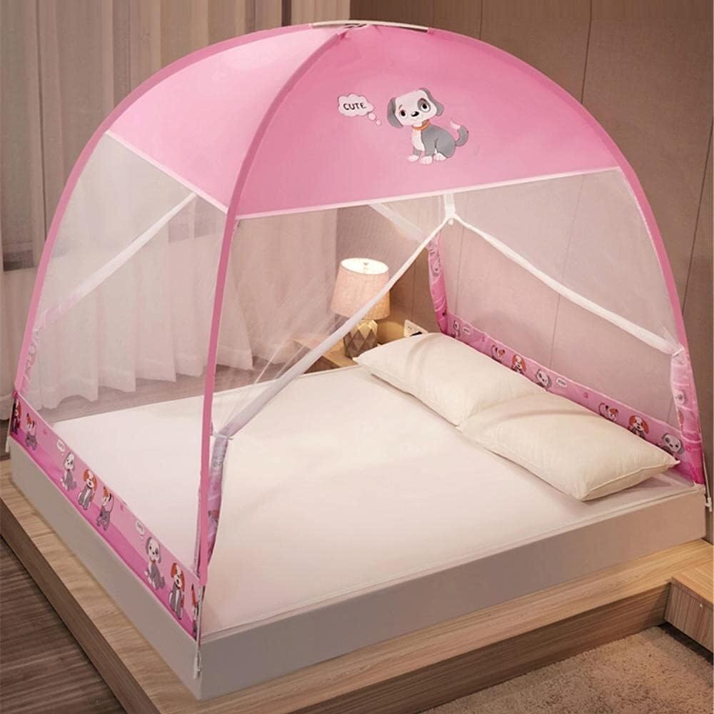 Moustiquaire de lit tente portable mailles fines 180x200