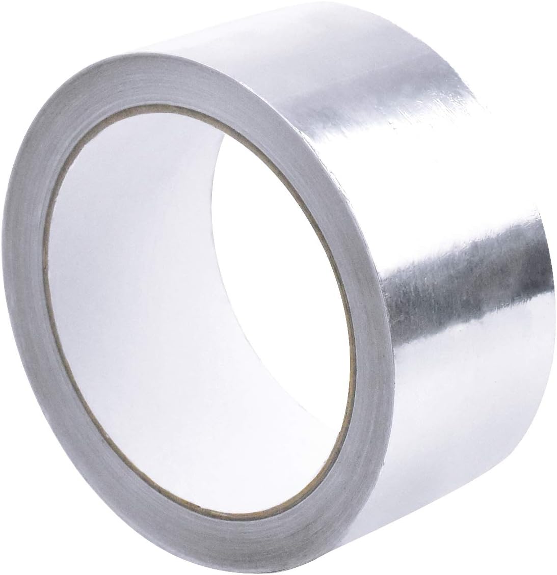 Aluminium Foil Tape Aluminium Foil Adhesive Duct Tape High Temp Heat-Resistant Repair Foil Tape Silver Wide Waterproof Tape Rolls for Pipe Ducting Repair Protect, 50mm x 20m