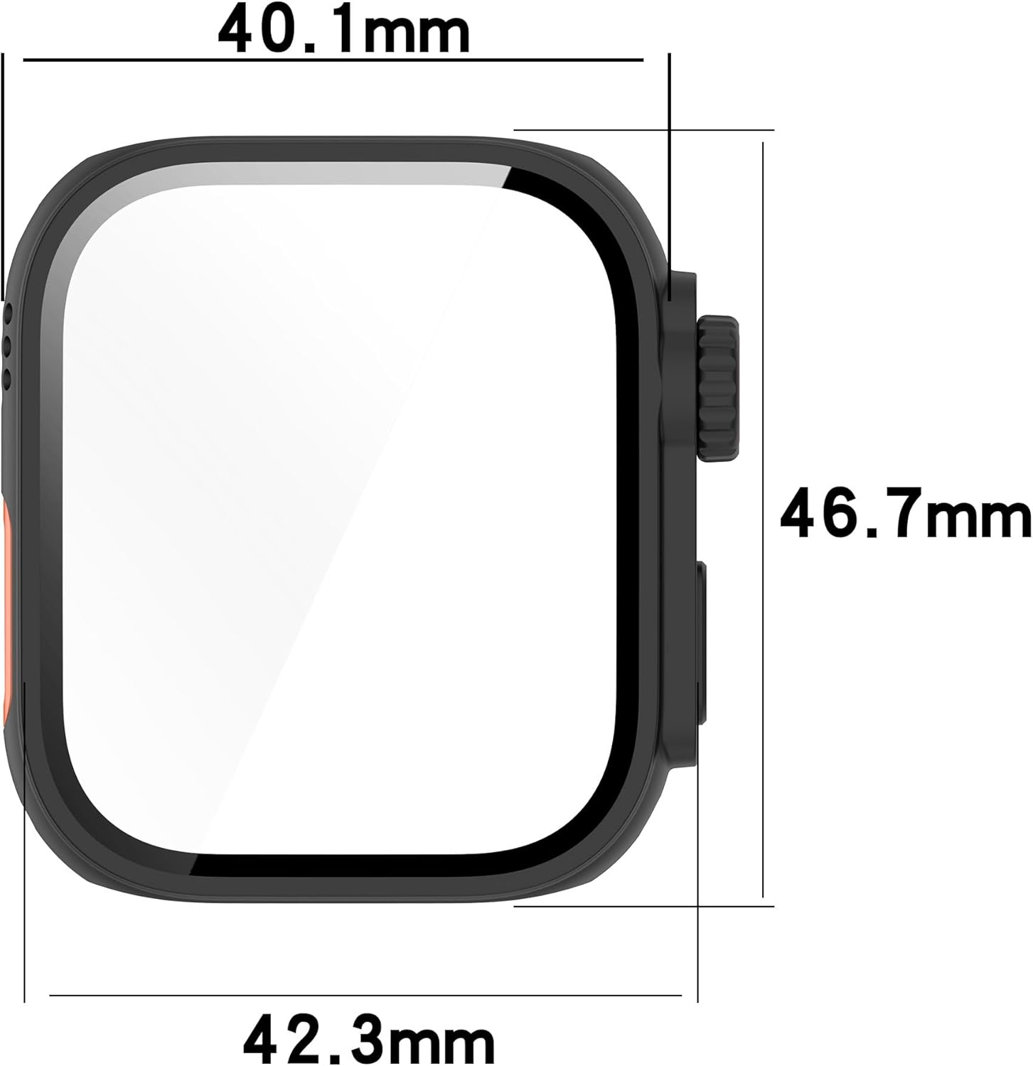 3Pack Screen Protector Case Compatible with Huawei Watch Fit 3 Cases Scratched Screen Protectors Intended for Huawei Watch Fit3 (Black,Nave,Gray)