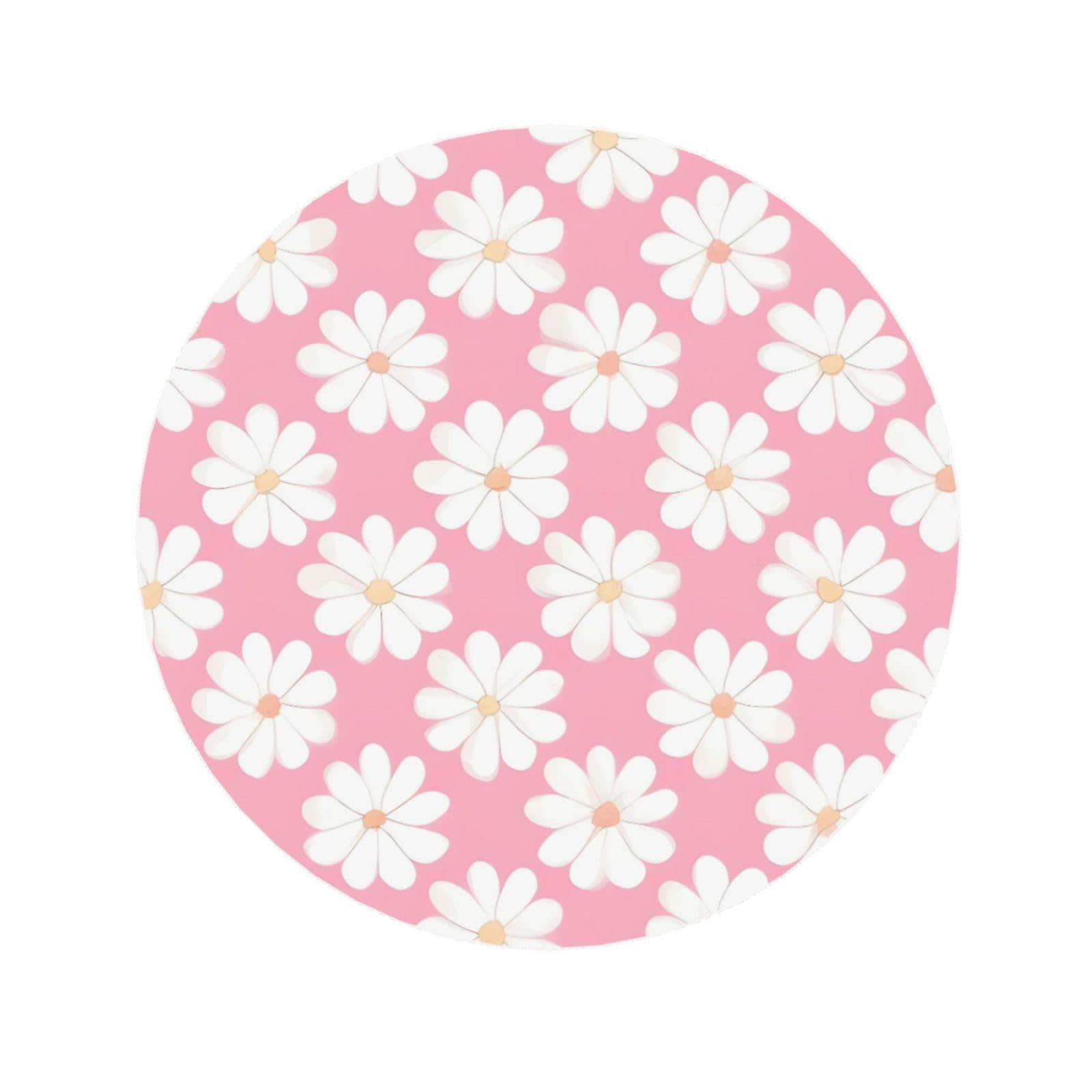 Round Camellia Pattern Pattern Magnets 2.2 in - Acrylicï¼Œ Strong & Non Scratch for Fridge,Locker,Office & Kitchen Deco