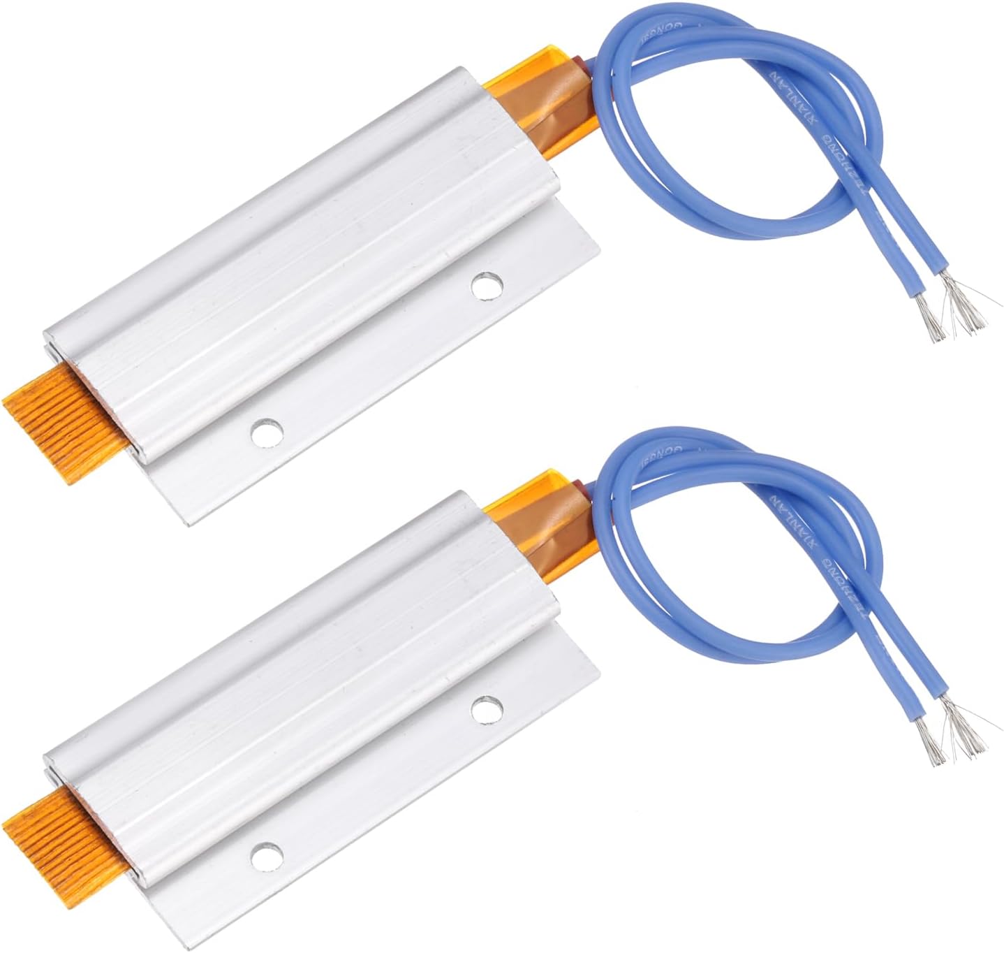 MECCANIXITY 2 Pcs PTC Heating Element, AC DC 110V PTC Heating Plate Aluminum Shell Ceramics Polyimide Film Plate Heater 6W-60W 100C Insulated Constant Temperature Ceramic Thermostatic