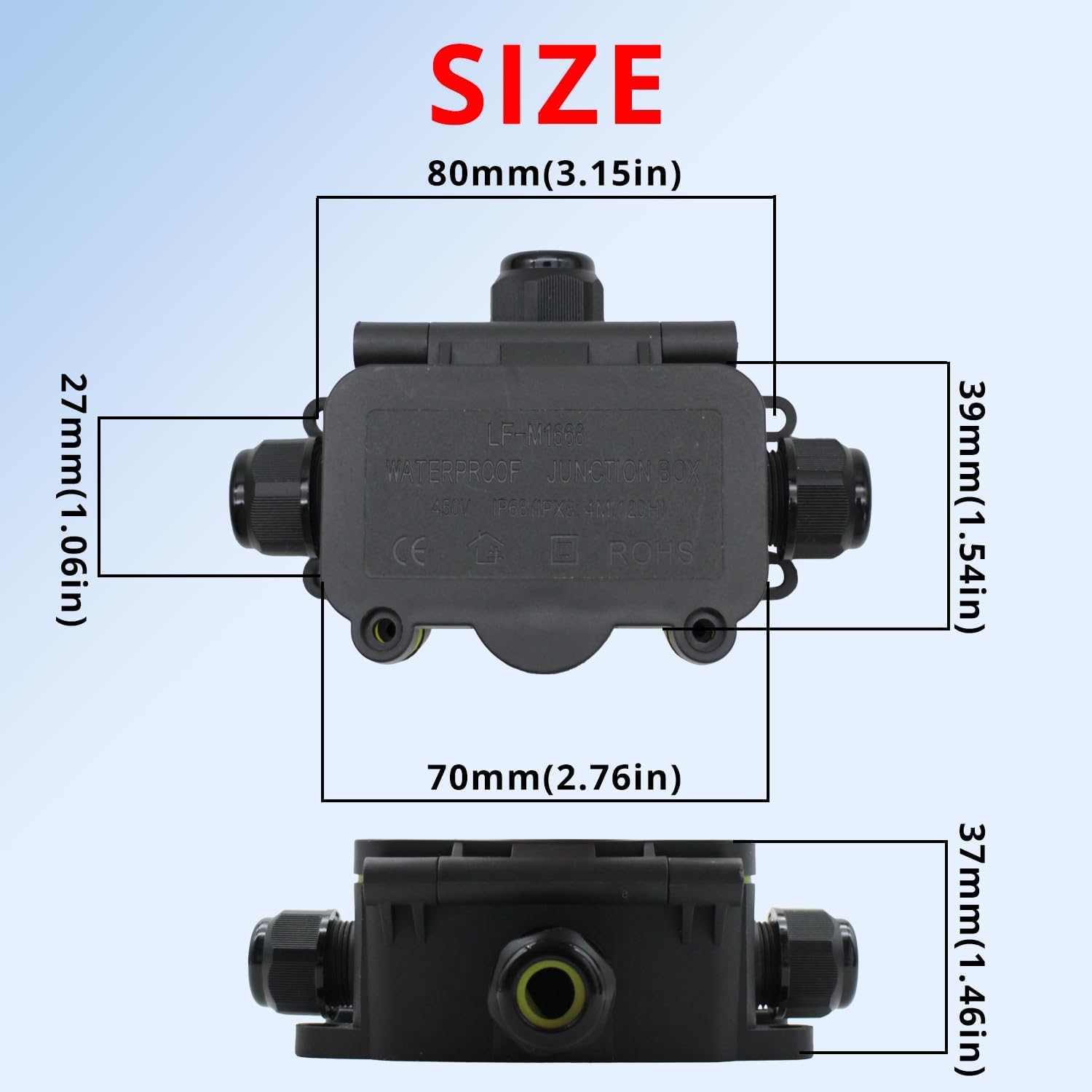 Snapklik.com : Open Splice Boxes Clamshell-Type IP68 Small Outdoor ...