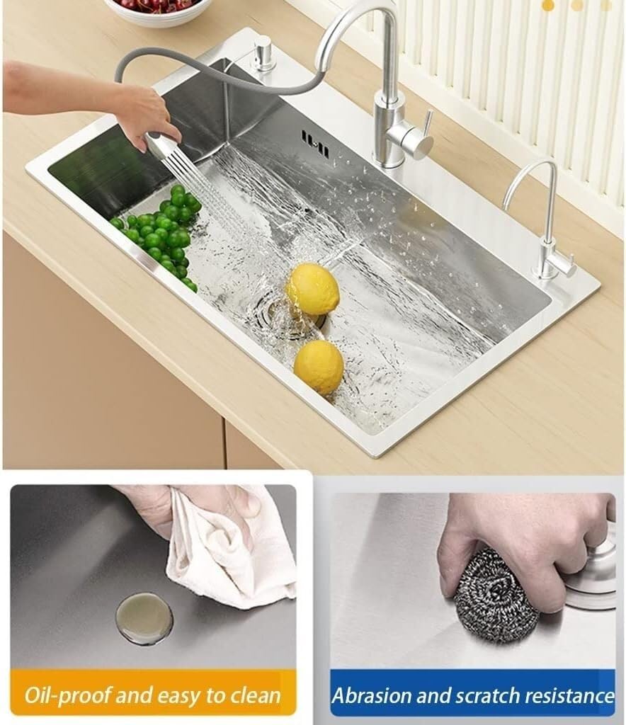 Premium 65 x 45 cm srebrny zlewozmywak kuchenny pod spodem trwała konstrukcja z pojedynczą miską do nowoczesnych kuchni łatwa instalacja odporne na zarysowania wykończenie idealne do remontu domu
