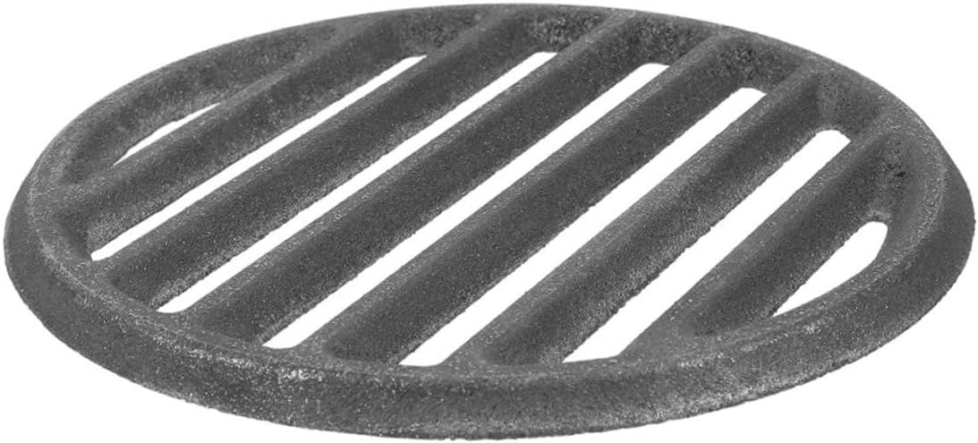 Cast Iron Round Fire Grate BBQ Grill Replacement Plate for Charcoal Fire Pit Outdoor Cooking Accessories Versatile Grilling Grate with Easy Cleaning Uniform Heat Distribution