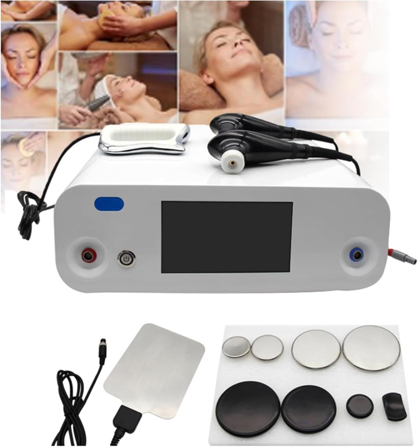 LIBRACTA Masajeador Eléctrico para Adelgazar, Máquina para Esculpir El Cuerpo, Dispositivo De Estiramiento Facial, Frecuencia De Salida De 448 KHZ Y Mejora La Elasticidad del Tejido, para Salón