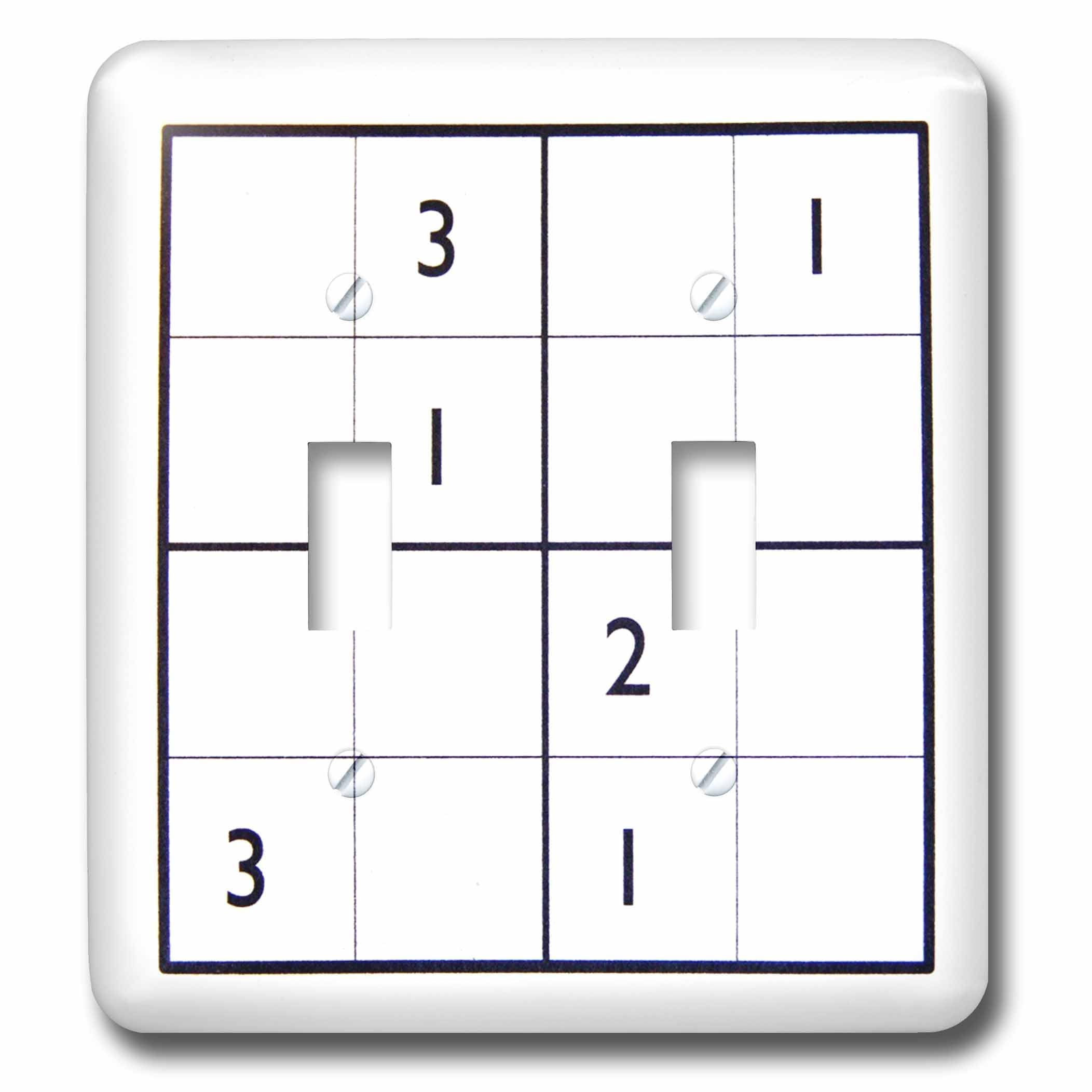 Interrupteur à bascule Sudoku 3dRose lsp_18690_5 pour remplacer une plaque usée