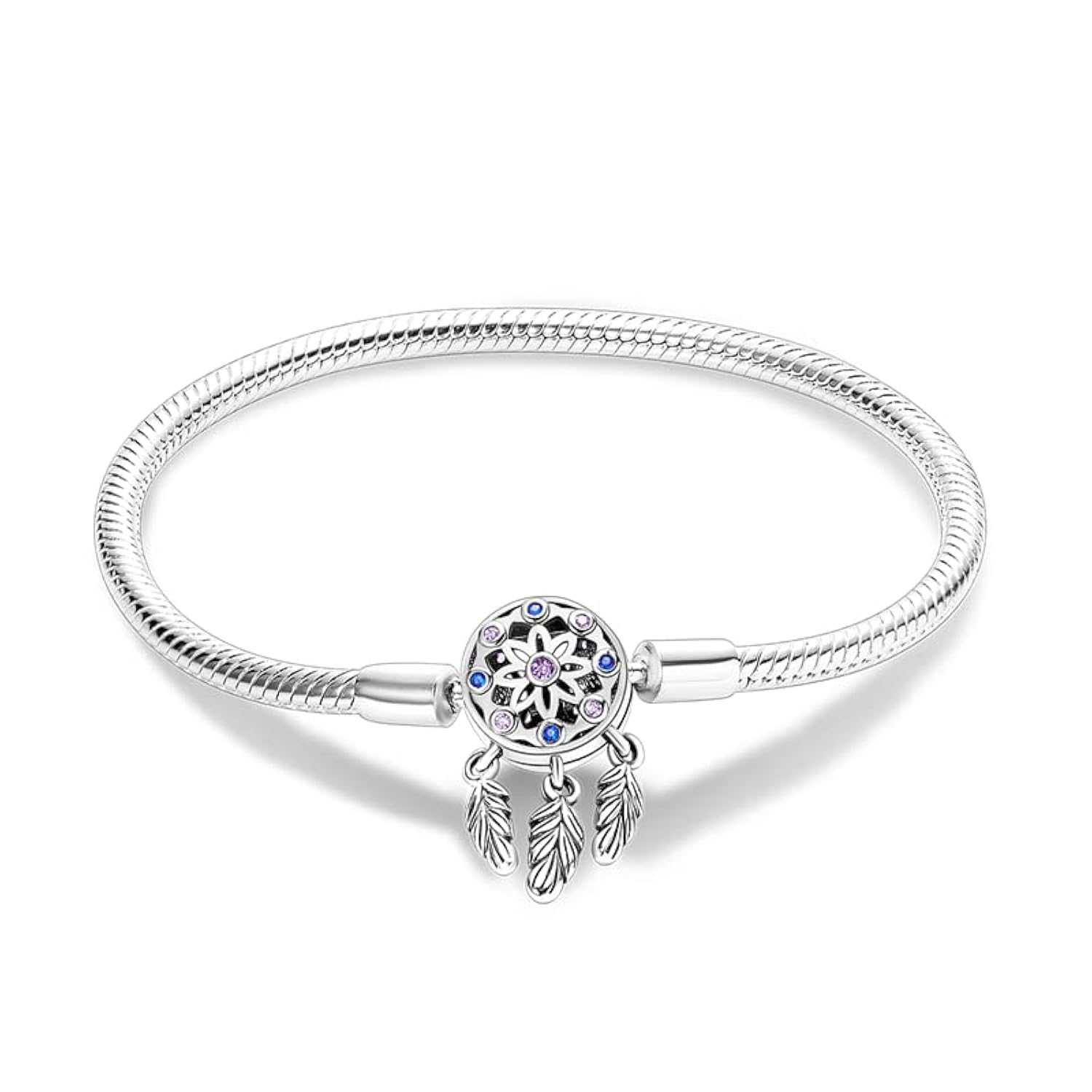 TINSLO Damen Armband 925 Sterling Silber, Armbänder mit Herz Verschluss Moments Schlangen Gliederarmband Armkette Valentinstag Muttertag Geburtstags Weihnachten Geschenk für Frauen Freundin Mama