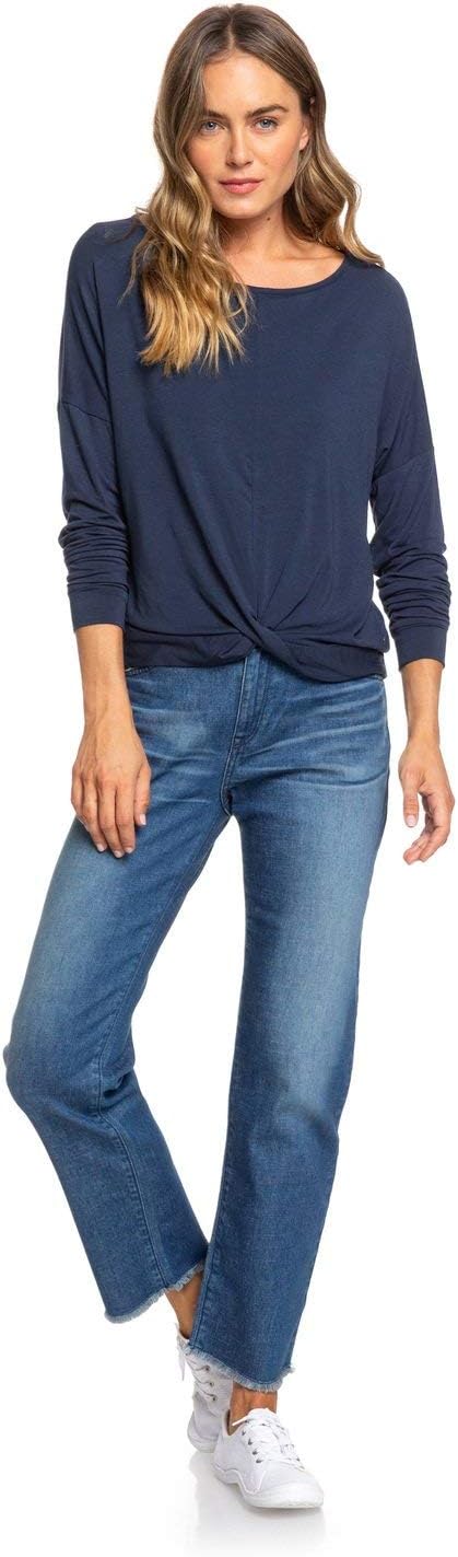 Roxy Womens Good Story Straight Fit Jeans Women 27 Blue Dark