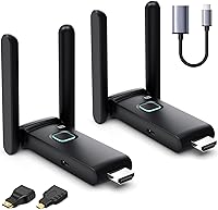 Vista 8 de Receptores y transmisor HDMI 4 inalámbricos, hasta 6 RX, sin calor, extensor Plug and Play, 165FT/50M, 2.4/5G Expansión simultánea inalámbrica
