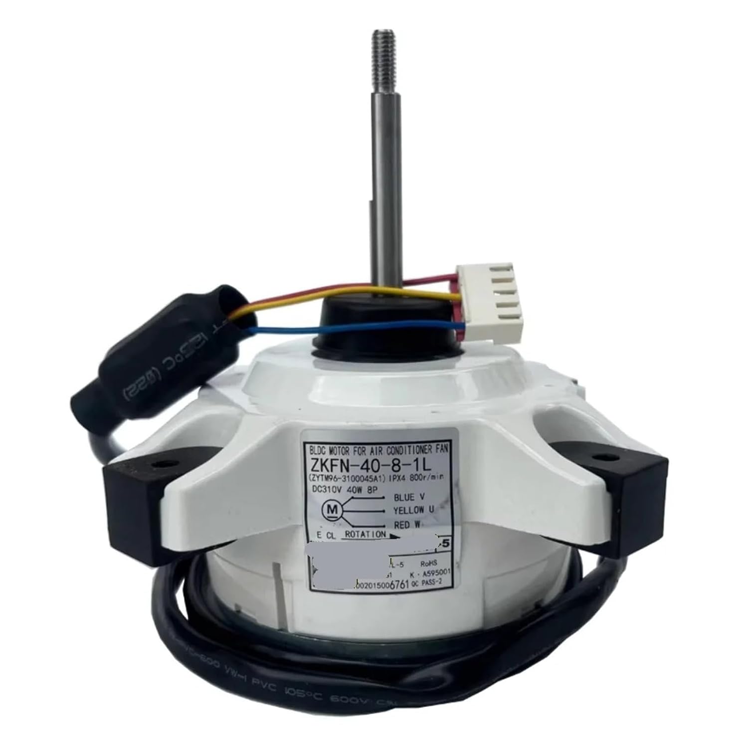 40-8-1L 3-Wire Reversible Outdoor Air Conditioning Motor Fan Compatible Part with 75mm Shaft for Systems