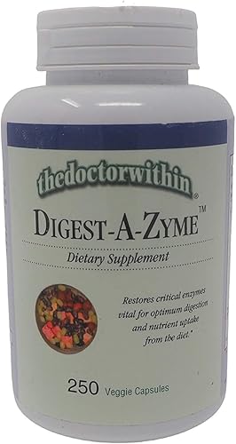 The Doctor Within - Digest-A-Zyme - Restaura las enzimas digestivas críticas - 250 cápsulas vegetales