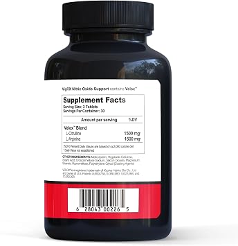 VigRX Nitric Oxide Support - Premium L-Citrulline & L-Arginine Booster for Men - Supports Energy and Performance - Advanced Nitric Oxide Formula - 90 Veggie Capsules