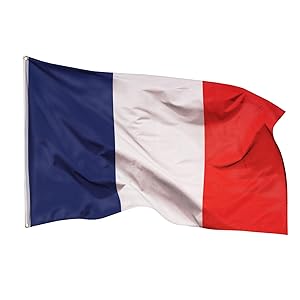Banderas de aricona – bandera de francia resistente a la intemperie con 2 ojales de metal - bandera nacional francesa 90 x 150 cm, tricolor