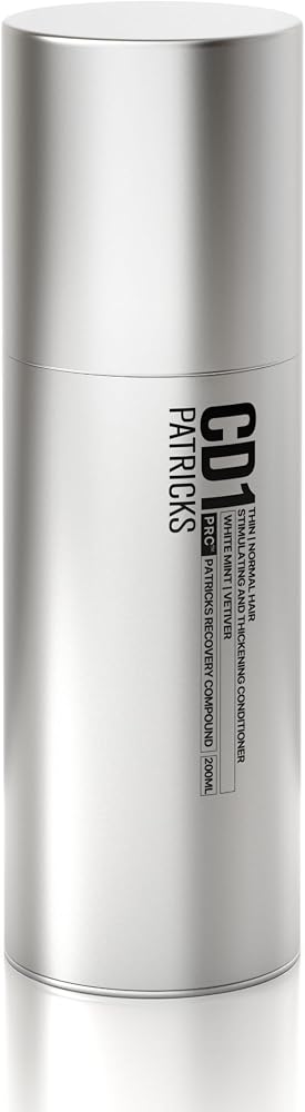 PATRICKS CD1 Hair Thickening Conditioner for Men - Boosts Volume, Supports Density & Energizes Scalp - Sulfate-Free Formula with Menthol, Caffeine & Capixyl™ for Fuller-Looking Hair, 6.80 fl oz