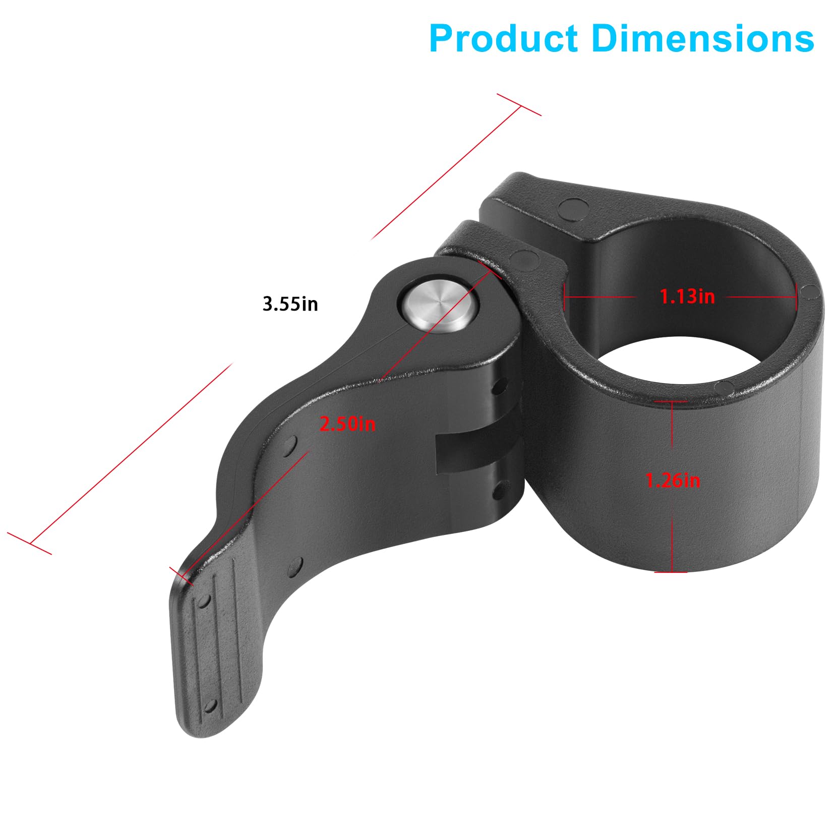 2991521 Tiefenhalsband, Nockenschloss, Tiefenmanschette, kompatibel mit handgesteuertem Minn Kota Trolling-Motor, passend für Wellen mit einem Durchmesser von 3,8 cm
