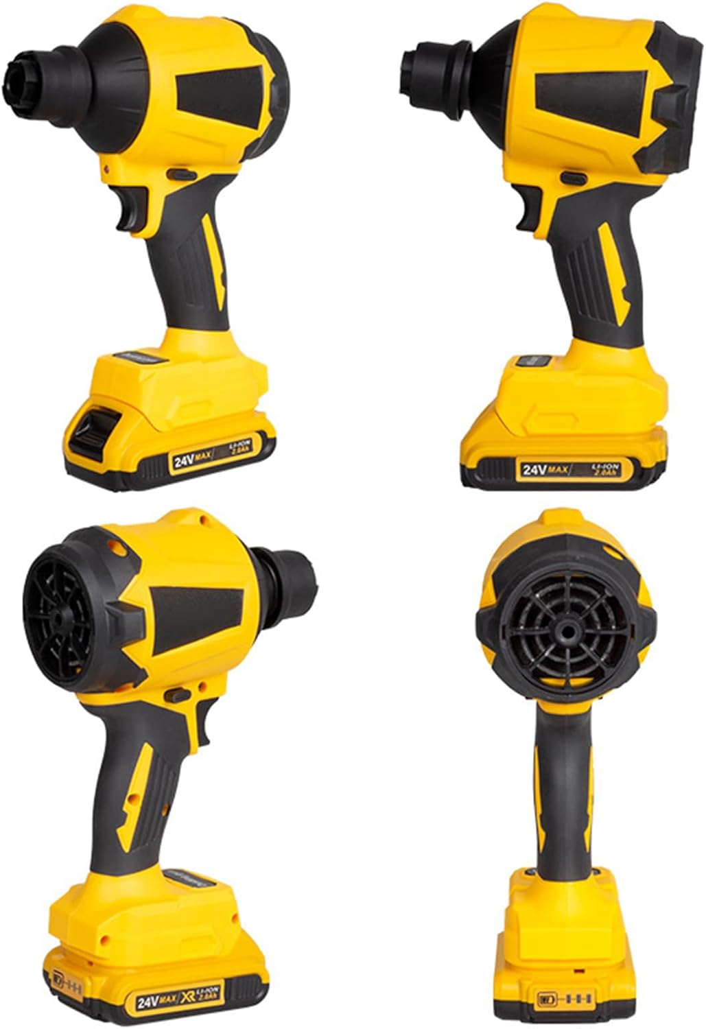 Electric Cordless Blower 450W Power Leaf Blower 21000RPM Handheld Air Fan Includes 8 Nozzles And 2 Tubes