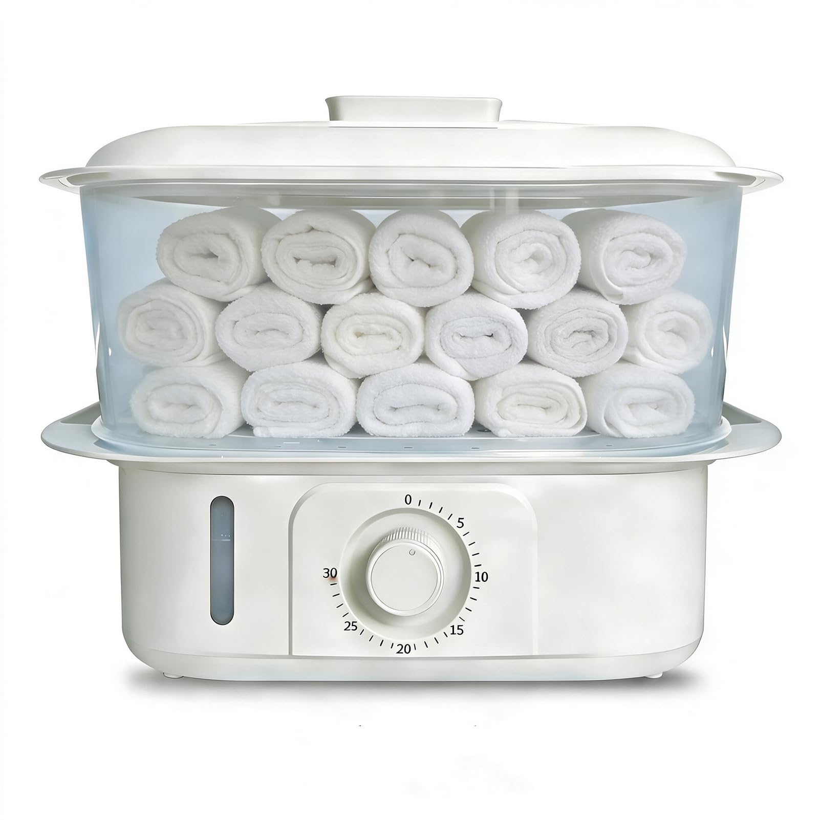 Vaporizzatore Per Asciugamani A Riscaldamento Rapido, Funzione Timer | Macchina a vapore per scaldasalviette caldo, monitoraggio del livello dell'acqua per club, parrucchieri e ristoranti(white)