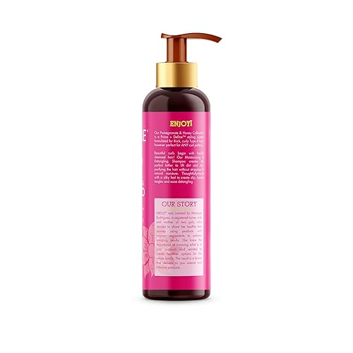 Miniatura 7 de Mielle Organics Champú hidratante y desenredante de granada y miel limpiador hidratante de rizos para cabello seco y dañado tipo 4 repara restaura y