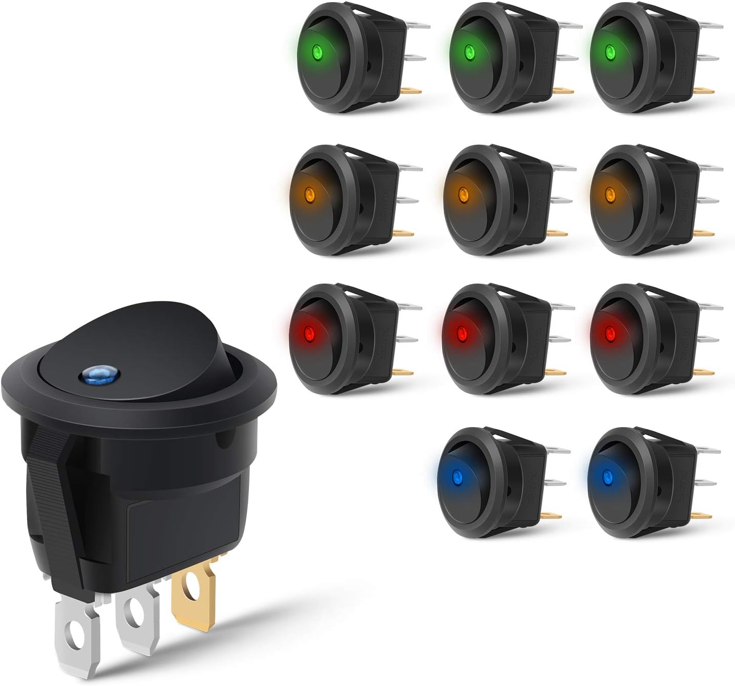 ナイライト。 12PCS Toggle Switch 90013L