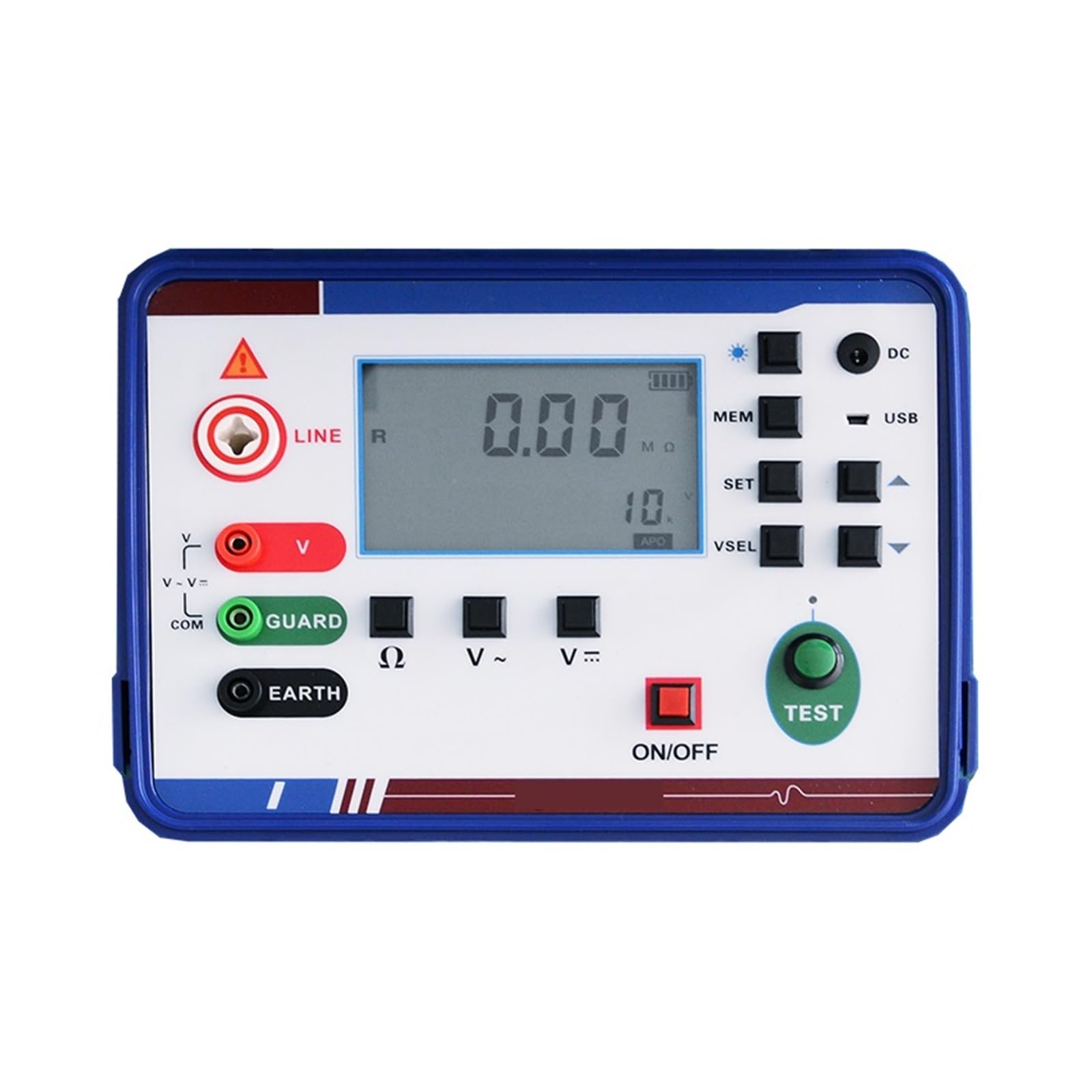 DJY-625A Digital Megohmmeters Handheld Gauss Meter for Equipment & Machine Usage & Measurement for Industrial Inspection