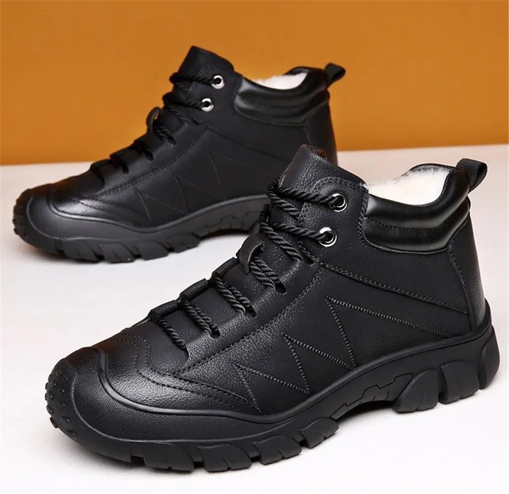Men Warm Snow Antislip Male Plush Winter Men Sneakers Casual Men Shoes Waterproof(41 Code)