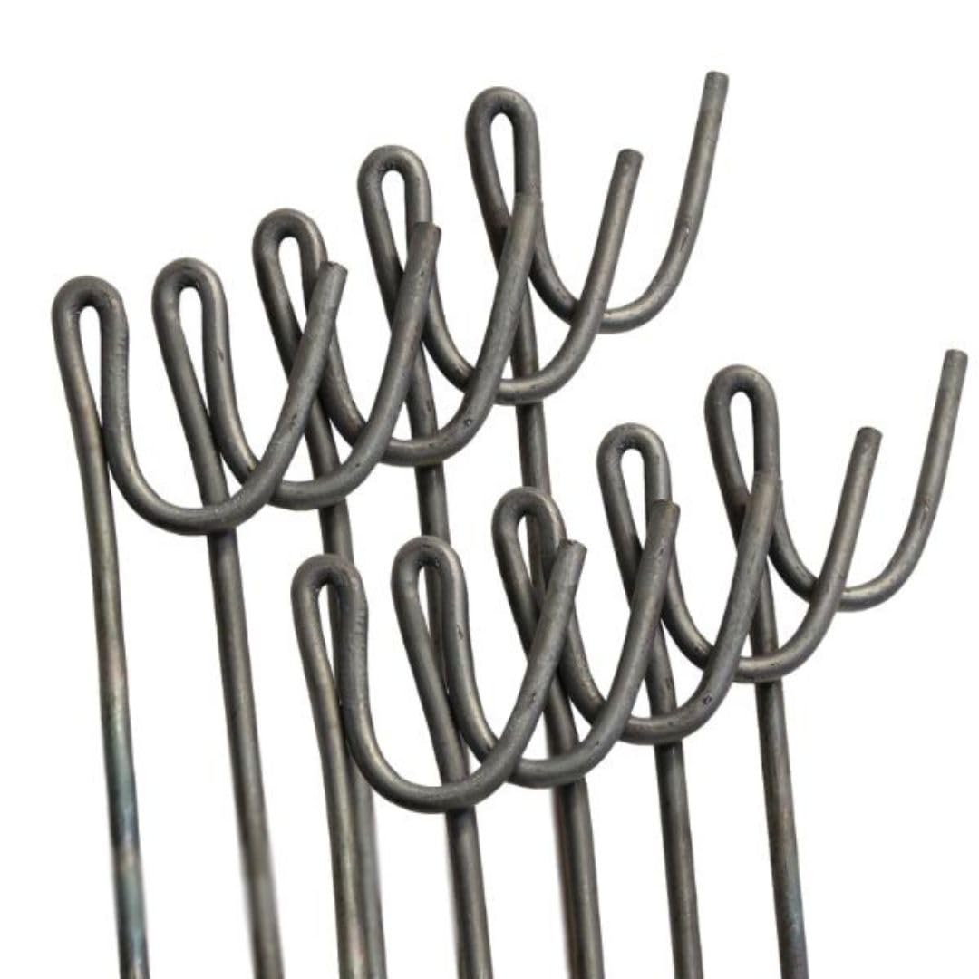 Suregreen Steel Fencing Pins | 1.2M Metal Garden Stakes | 10 Pack Road Pins for Contractors, Site Managers, Landscapers, Event Organisers, Builders | Garden Stakes for Gardeners, Farmers