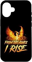 Vista 1 de Funda de regalo motivacional para iPhone 16 From the Ashes I Rise Phoenix Bird