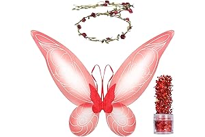 Funcredible Red and Black Fairy Wings