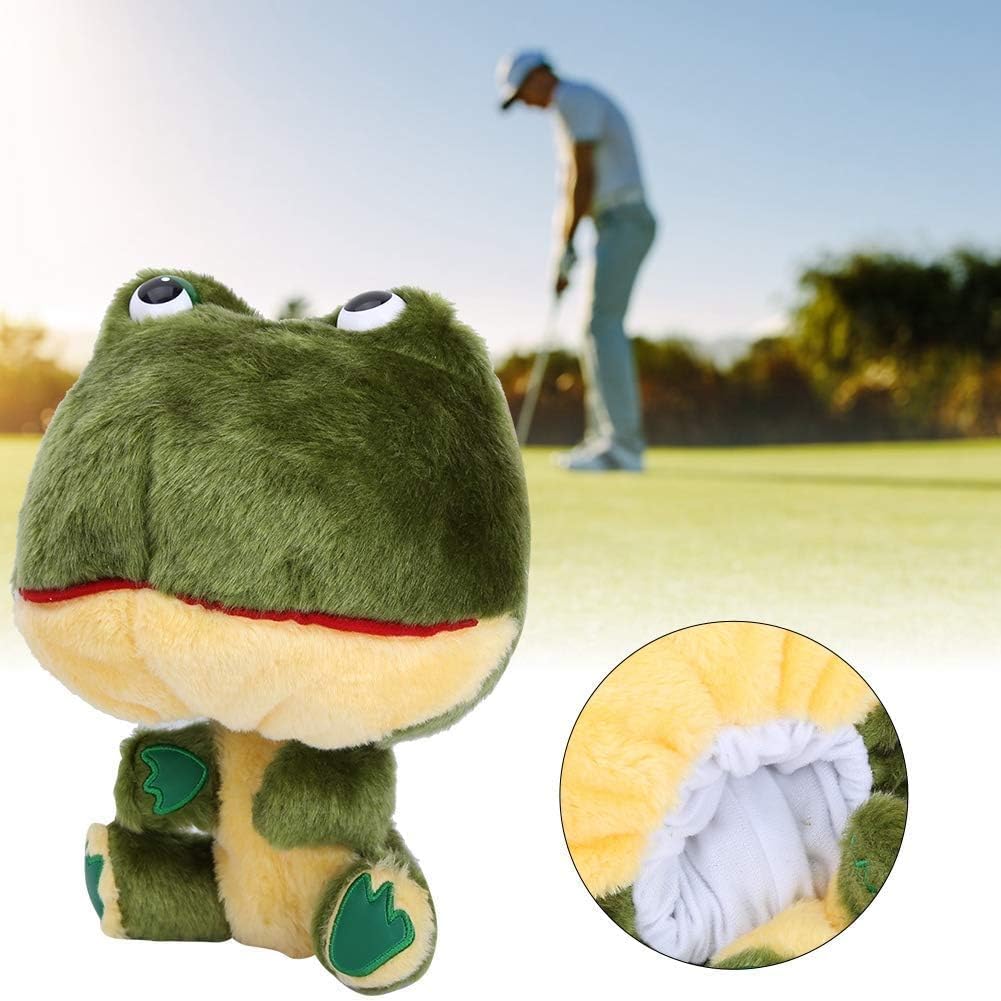Plüsch Golfabdeckungen, Froschfahrer -Headcover niedlicher Golffahrer -Headcover Frog Form Protective Driver Covers, Golf Kopfdeckungen, Soft Plush Schutz