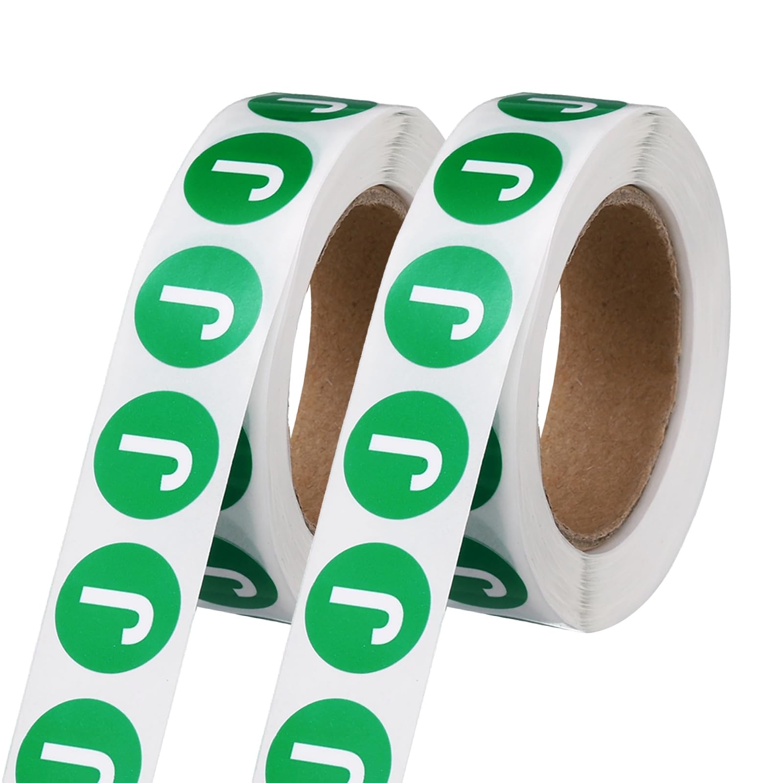 PATIKIL 0.6" Letter Stickers, 1200Pcs Alphabet Stickers Letter J Round Labels Small Vinyl Self Adhesive Label Circle Decals 2 Roll Capital Initial for Office Home Organize Inventory, Green