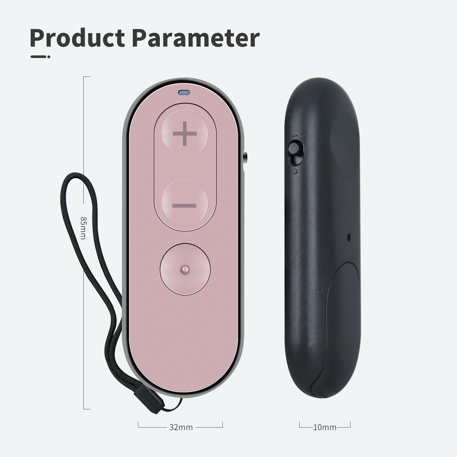 Ersatz-Fernbedienung für Unitron TV Connecter, kompatibel mit dem Phonak Easy Line TV-Verstärker für Hörgeräte für Moxi Jump Bluetooth-Gerät (Bluetooth Rosa)