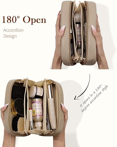 Miniatura 3 de Pocmimut Pequeña bolsa de maquillaje, pequeña bolsa plana abierta, accesorios para automóvil, organizador de artículos esenciales de viaje con