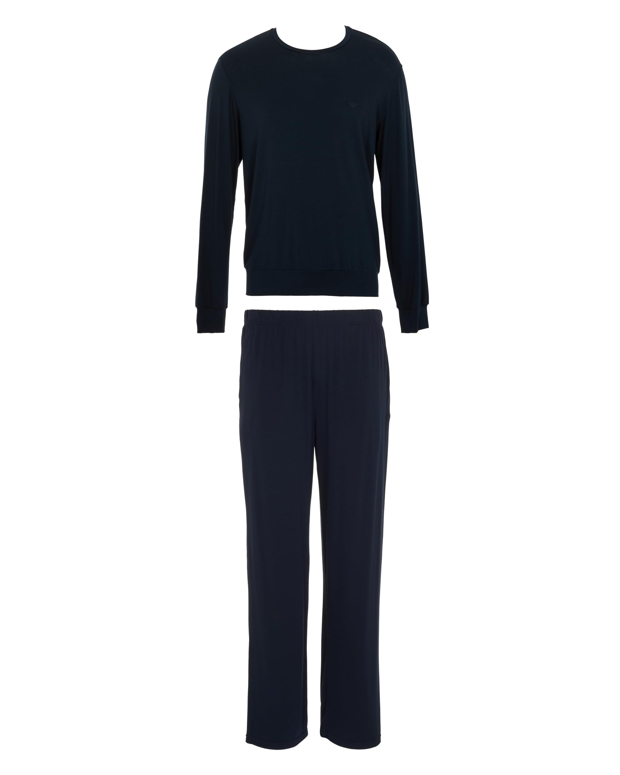 Emporio Armani Tech Wool Long Pajamas Pantalone del Pigiama Uomo (Pacco da 1)